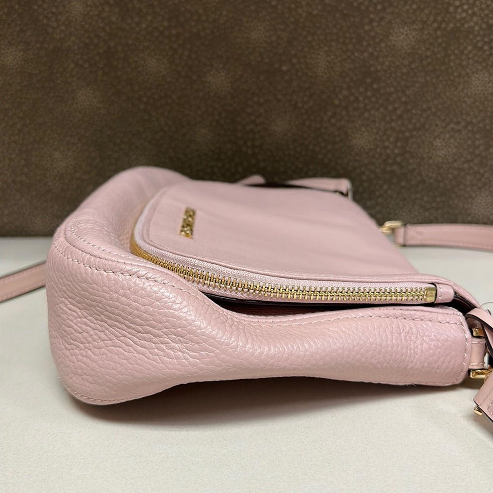 🔥🔥🔥NEW Michael Kors Bedford Medium Convertible Flap Pink Leather Shoulder Bag - Picture 8 of 15